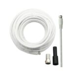 Commander RG6 10m Coaxial Cable Set 6-XRG6U128/10M (White)